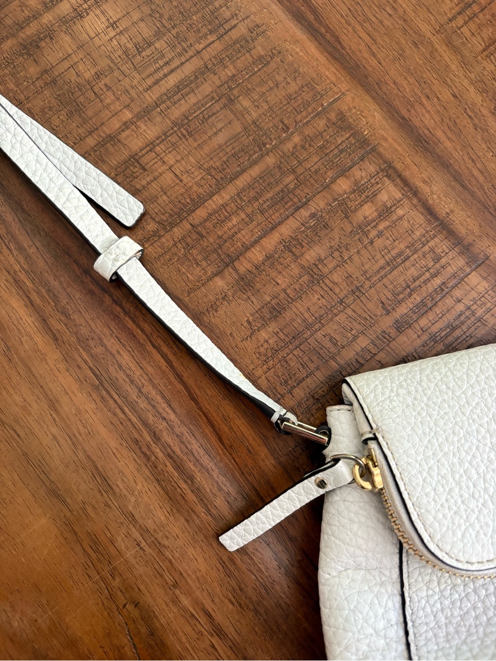 kate spade White Pebbled Leather Crossbody Bag - Picture 5 of 13